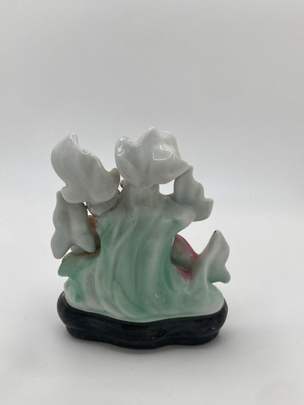 Vintage Ceramic Goldfish Figurine Pastel Koi Fish Pond Sculpture - Picture 2 of 6